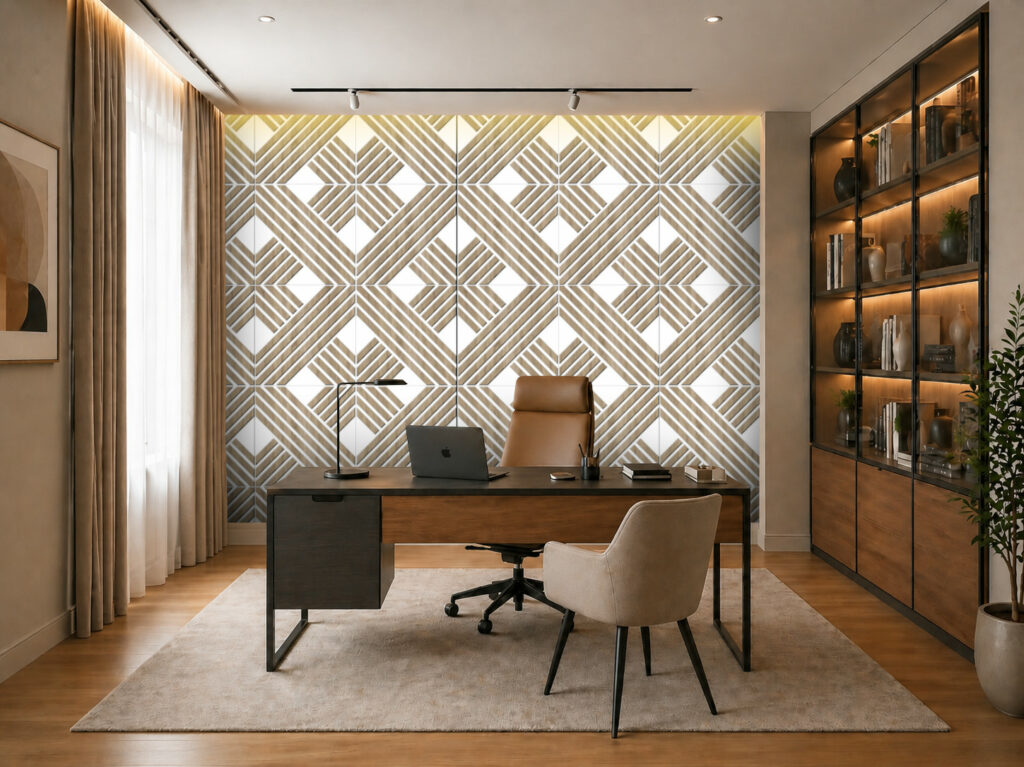 Białe panele 3d, biały panel, białe panele na ścianę, panele dekoracyjne 3D, panele do domu, biały, sonoma