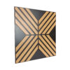 Czarny panel 3D z dębem